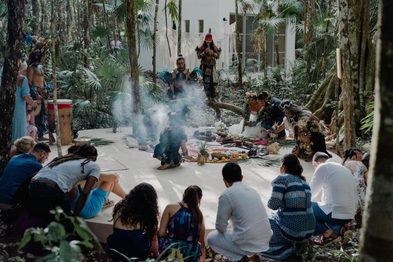 Lunita Jungle Experience Hotel Puerto Morelos Bagian luar foto