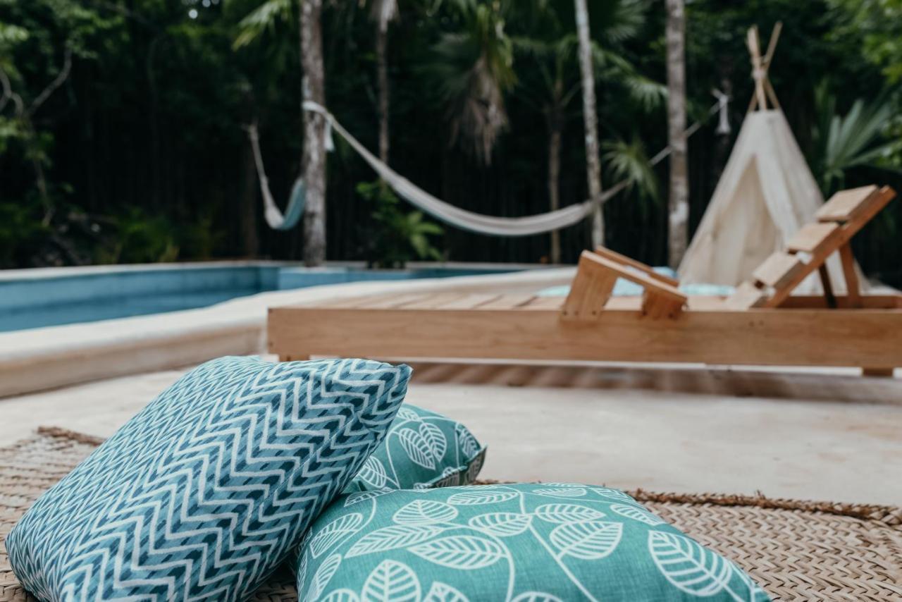 Lunita Jungle Experience Hotel Puerto Morelos Bagian luar foto