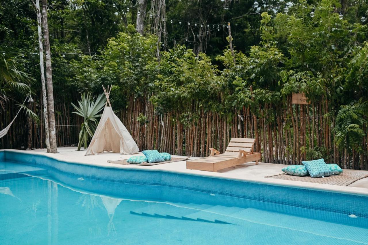 Lunita Jungle Experience Hotel Puerto Morelos Bagian luar foto