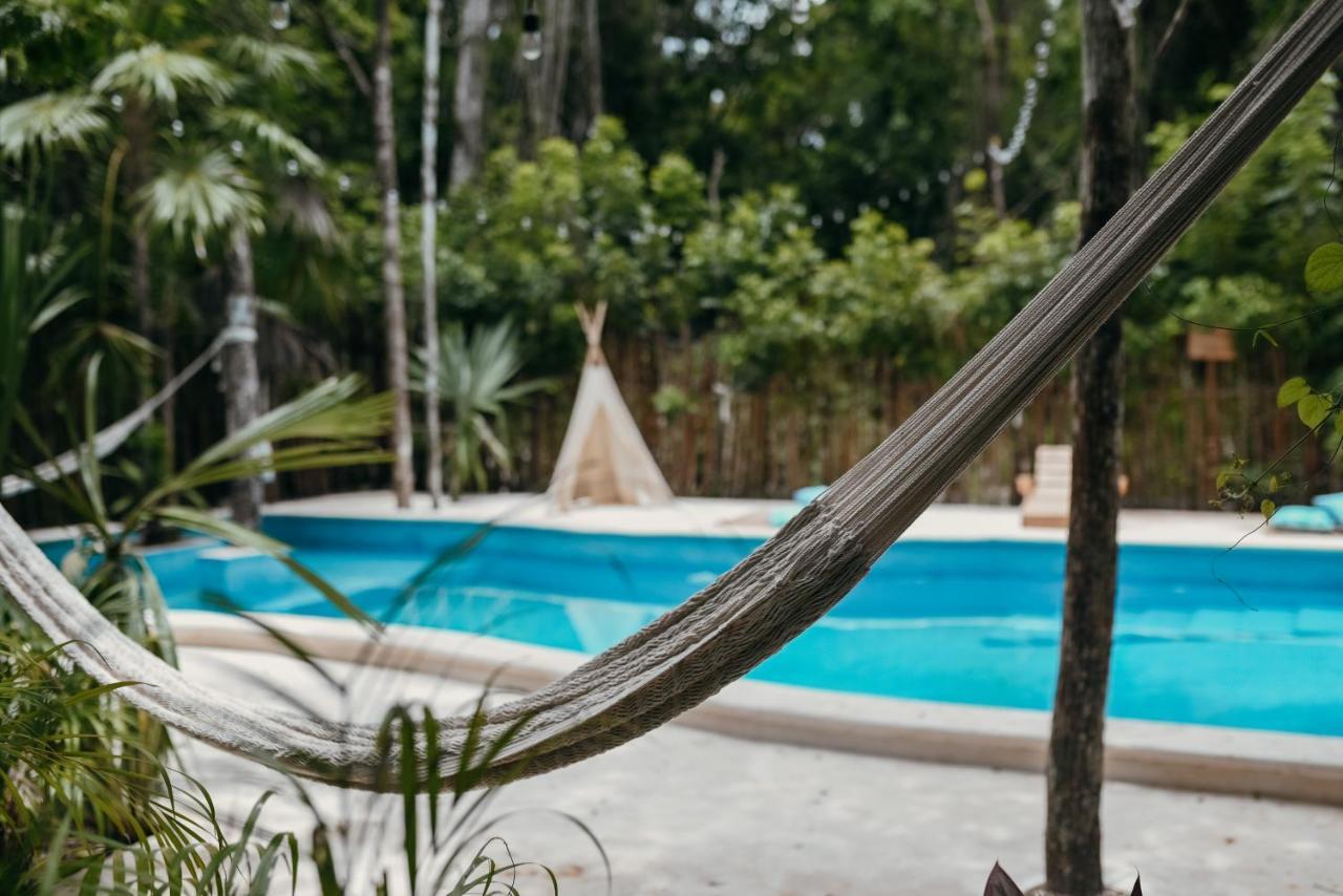 Lunita Jungle Experience Hotel Puerto Morelos Bagian luar foto