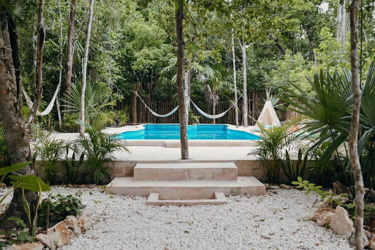 Lunita Jungle Experience Hotel Puerto Morelos Bagian luar foto