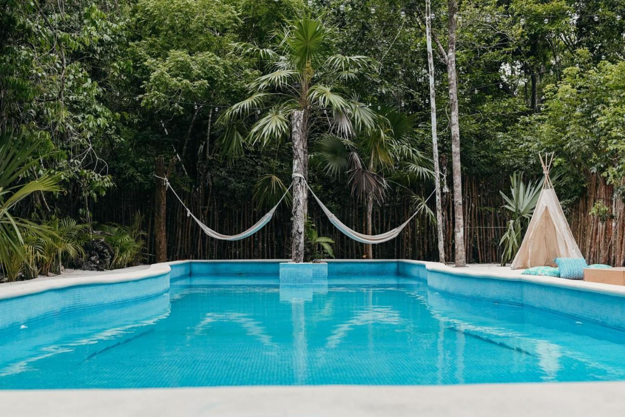 Lunita Jungle Experience Hotel Puerto Morelos Bagian luar foto